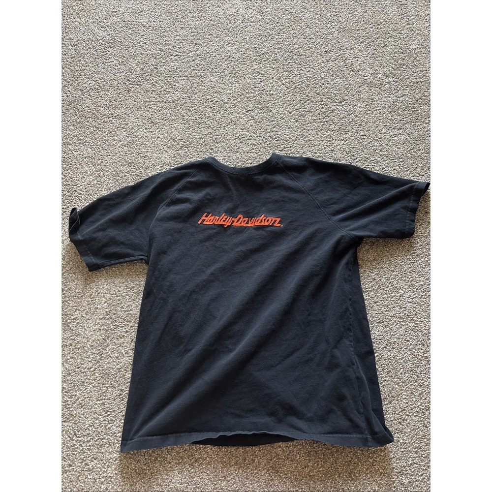 Black Vintage Harley Davidson‎ T-Shirt Size Large